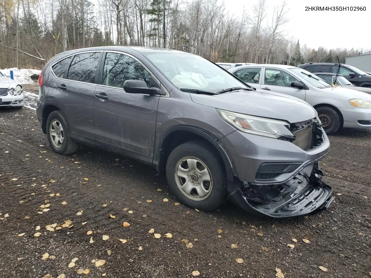 2HKRM4H35GH102960 2016 Honda Cr-V Lx