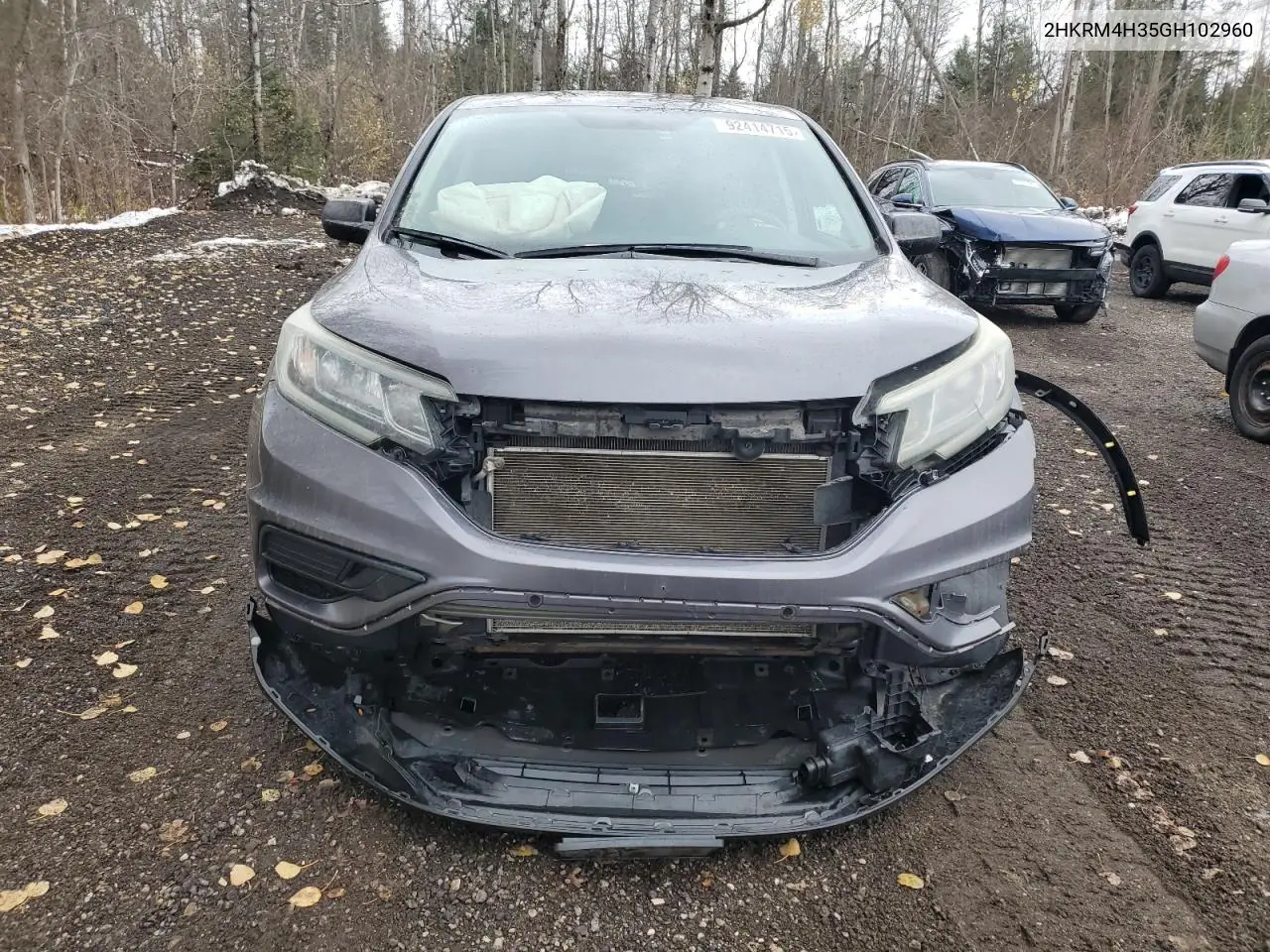 2HKRM4H35GH102960 2016 Honda Cr-V Lx