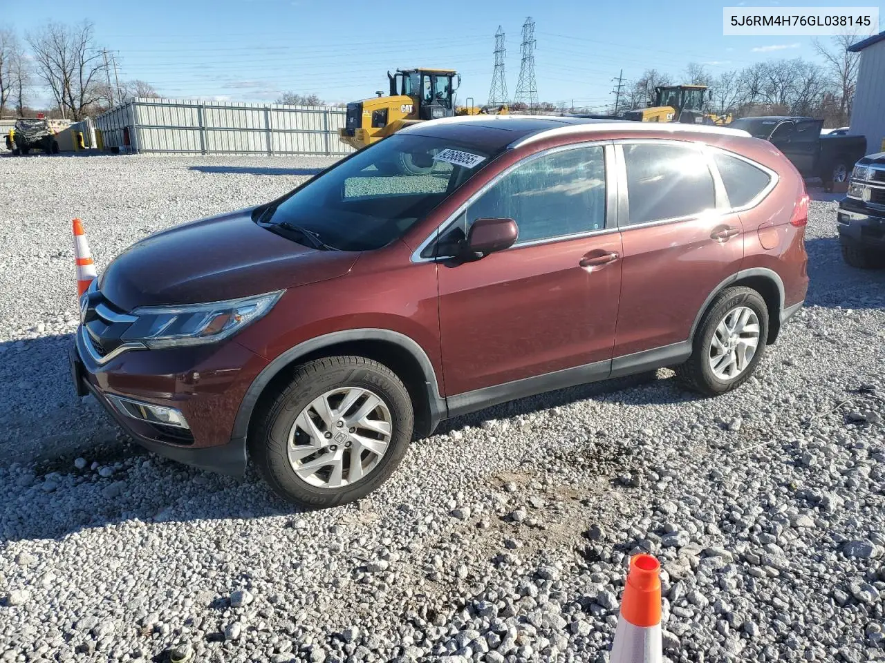 5J6RM4H76GL038145 2016 Honda Cr-V Exl