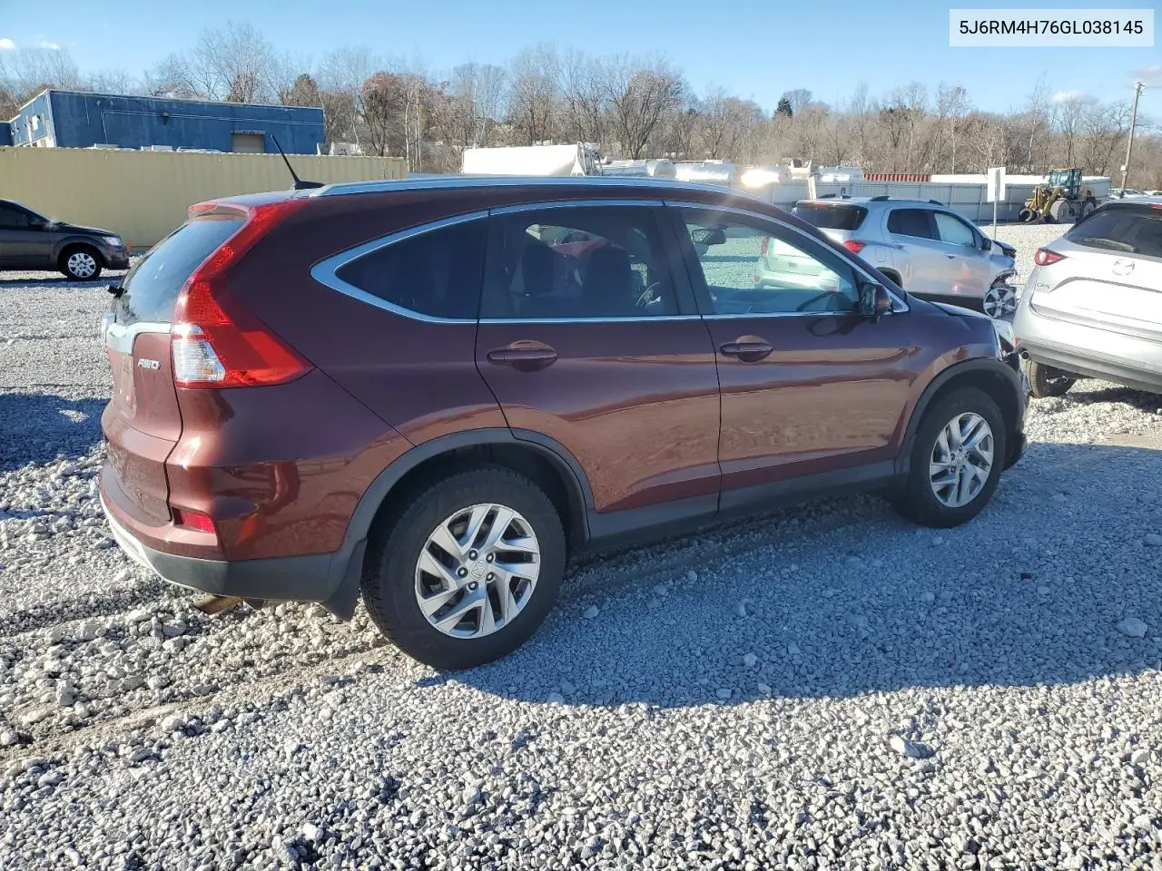 5J6RM4H76GL038145 2016 Honda Cr-V Exl