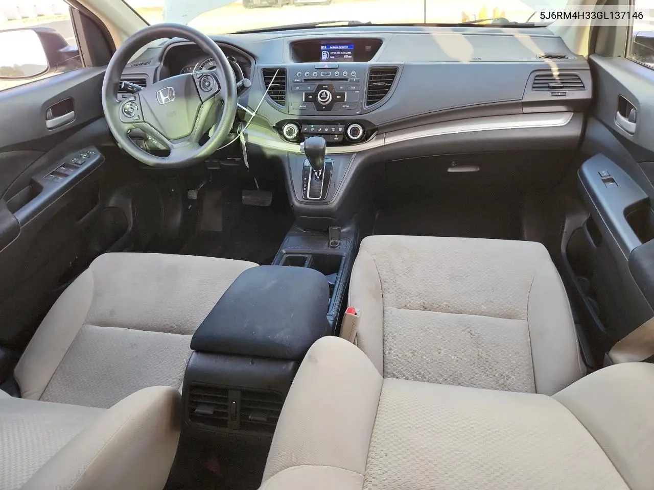 5J6RM4H33GL137146 2016 Honda Cr-V Lx