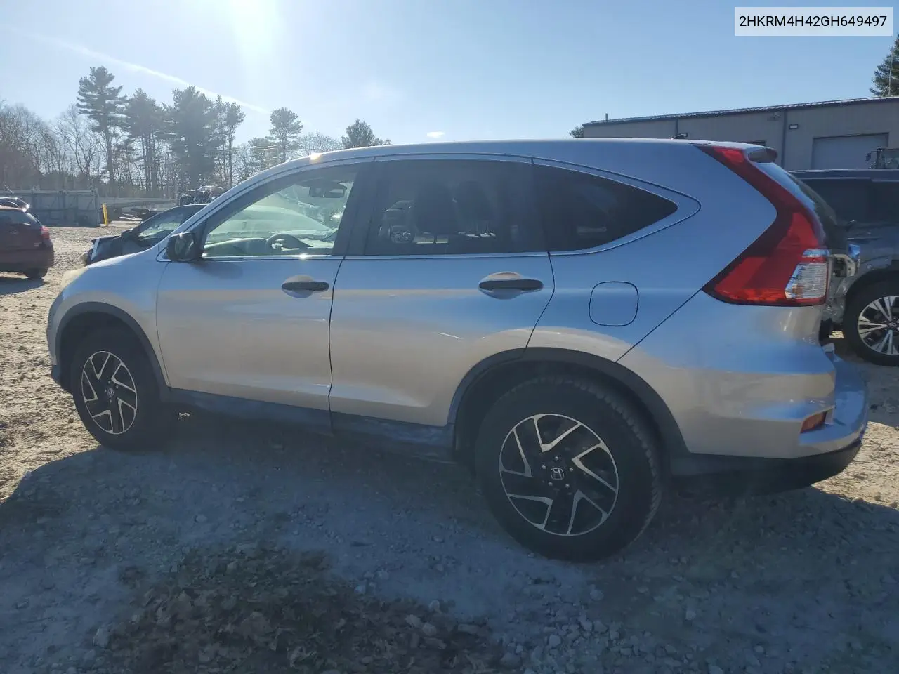 2HKRM4H42GH649497 2016 Honda Cr-V Se