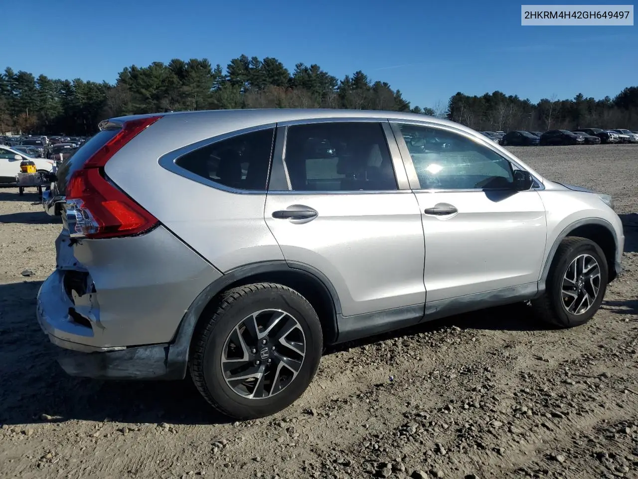 2HKRM4H42GH649497 2016 Honda Cr-V Se