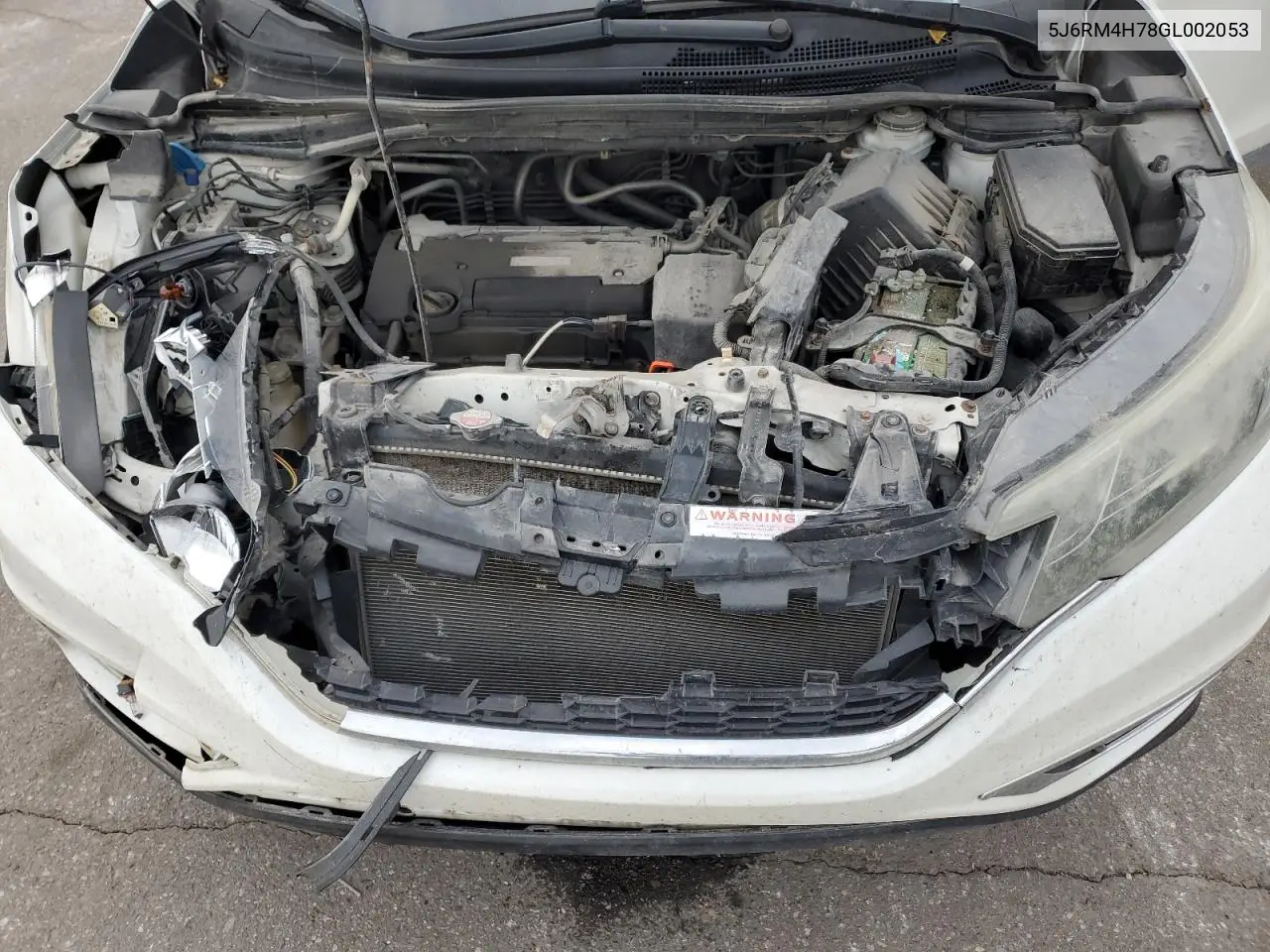 5J6RM4H78GL002053 2016 Honda Cr-V Exl