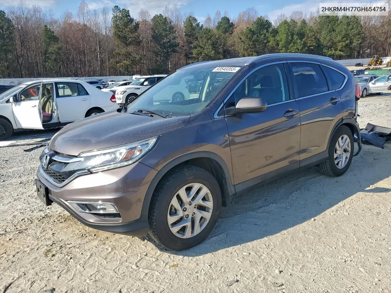 2HKRM4H77GH654754 2016 Honda Cr-V Exl