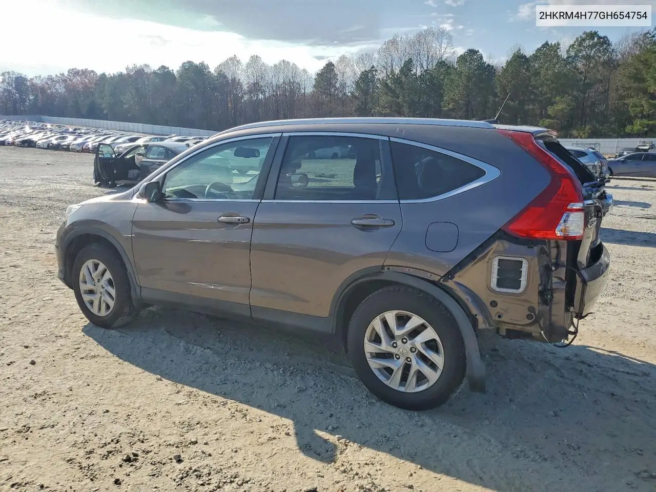 2HKRM4H77GH654754 2016 Honda Cr-V Exl