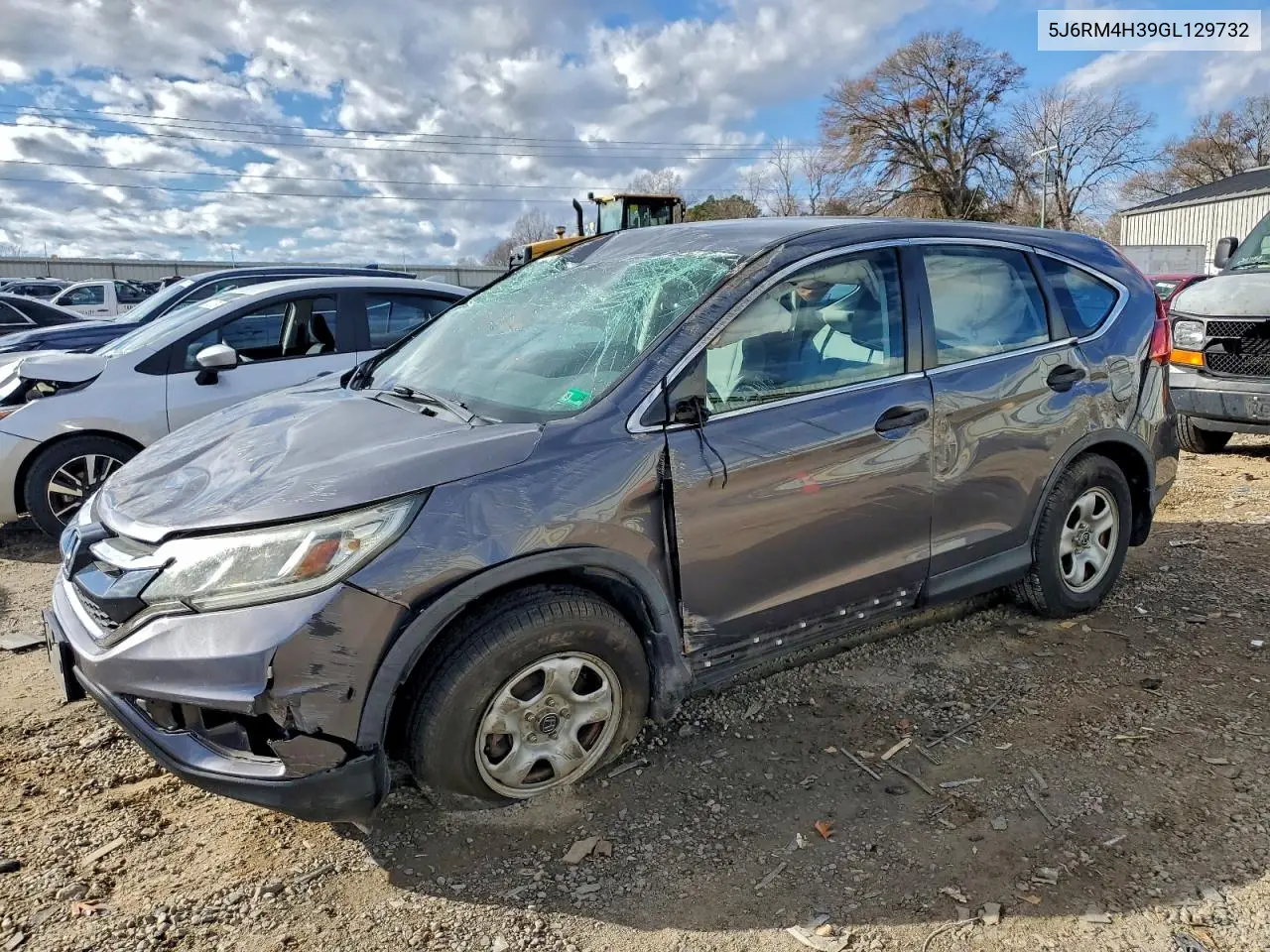 5J6RM4H39GL129732 2016 Honda Cr-V Lx