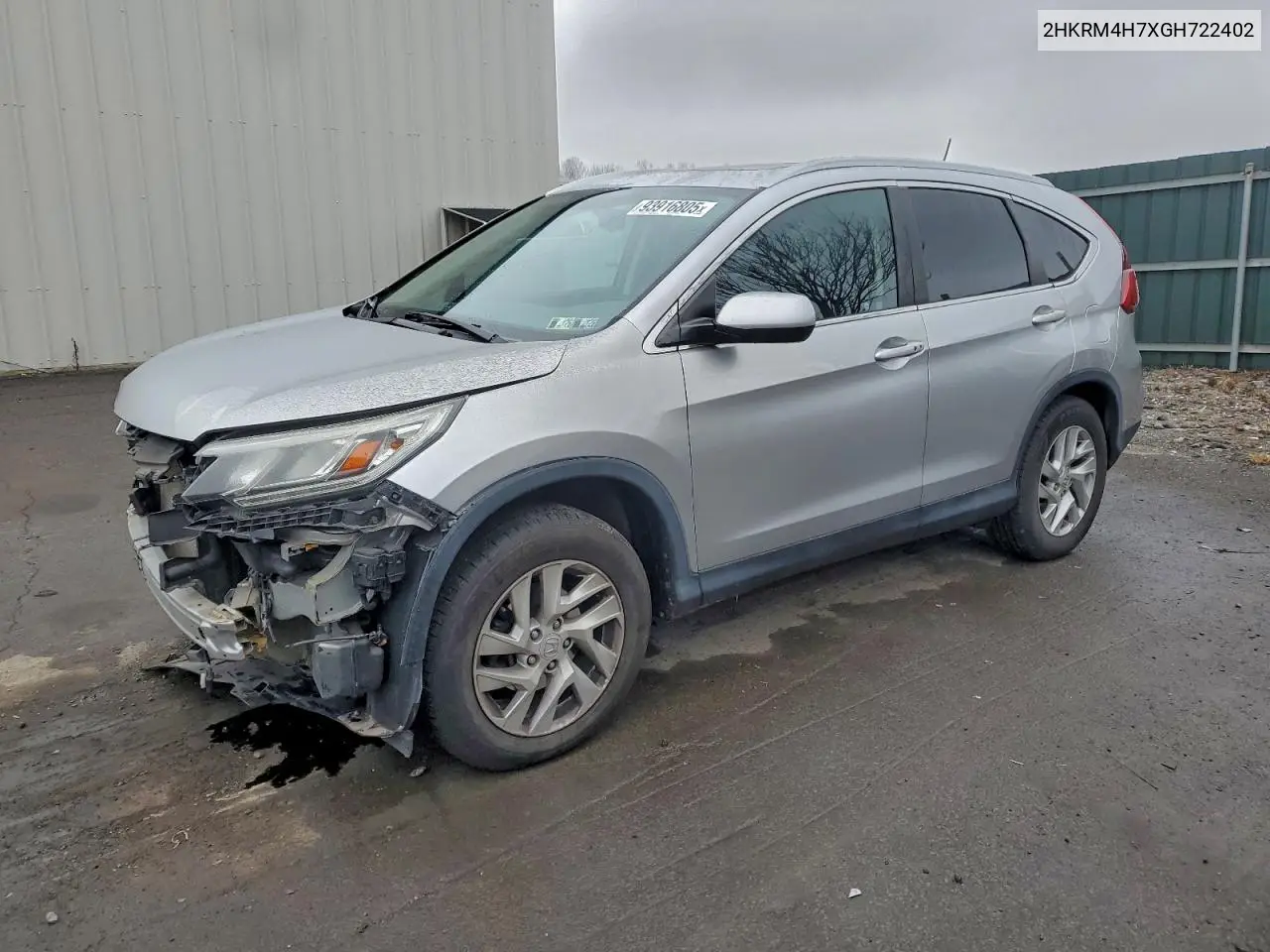 2HKRM4H7XGH722402 2016 Honda Cr-V Exl