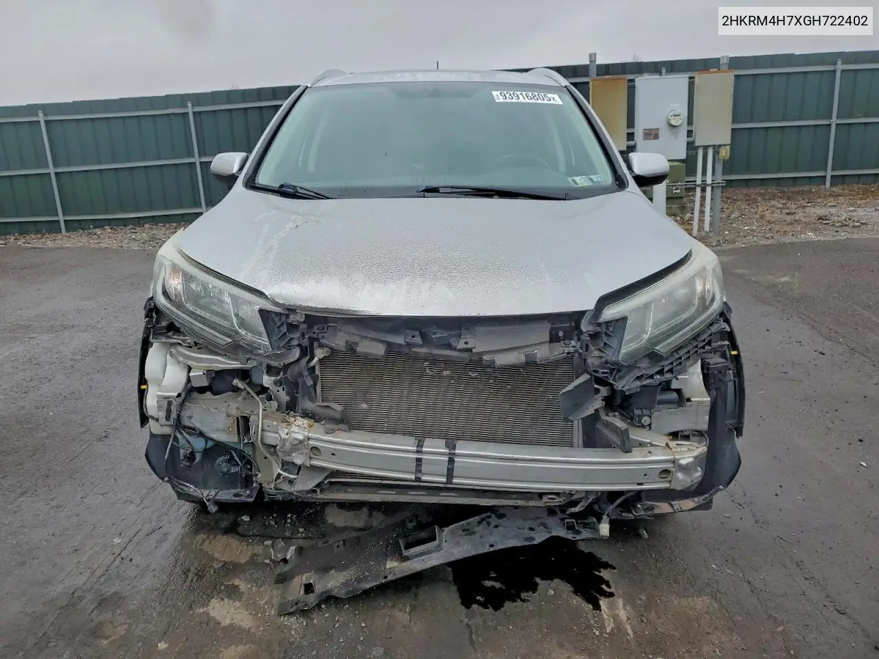 2HKRM4H7XGH722402 2016 Honda Cr-V Exl