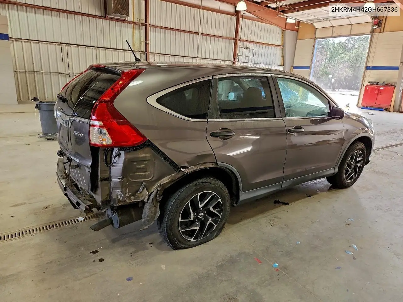 2HKRM4H42GH667336 2016 Honda Cr-V Se