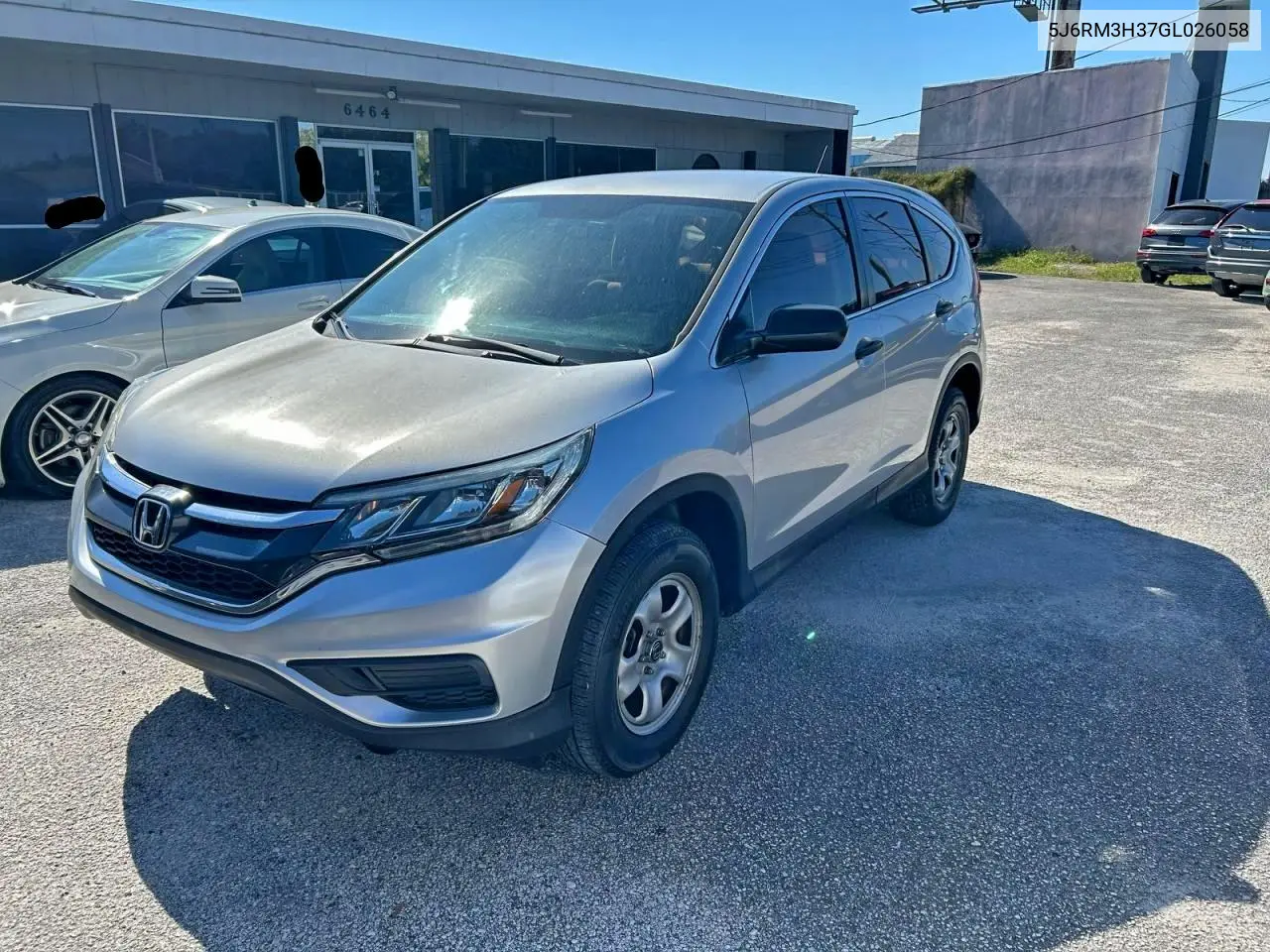 5J6RM3H37GL026058 2016 Honda Cr-V Lx
