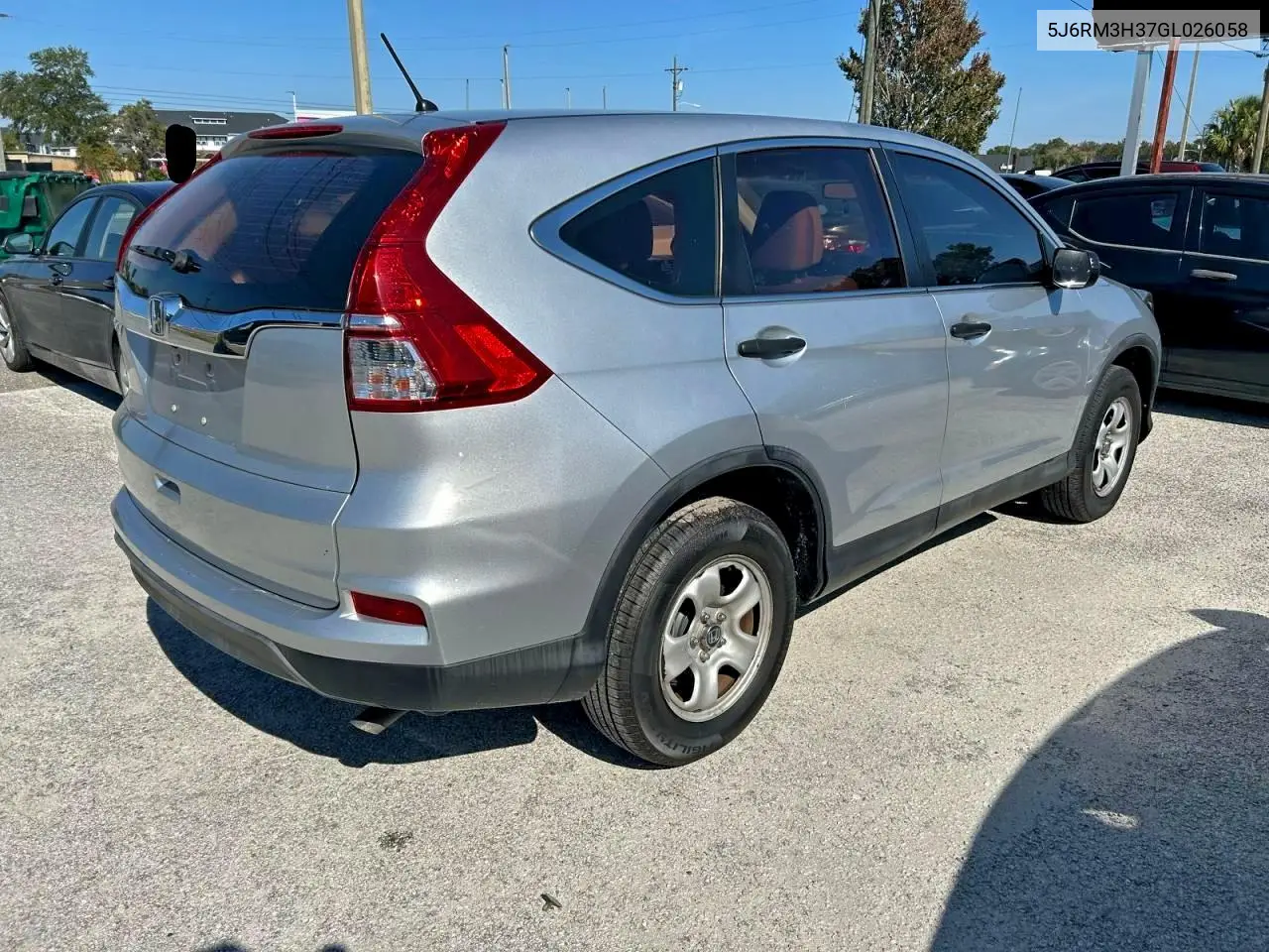 5J6RM3H37GL026058 2016 Honda Cr-V Lx