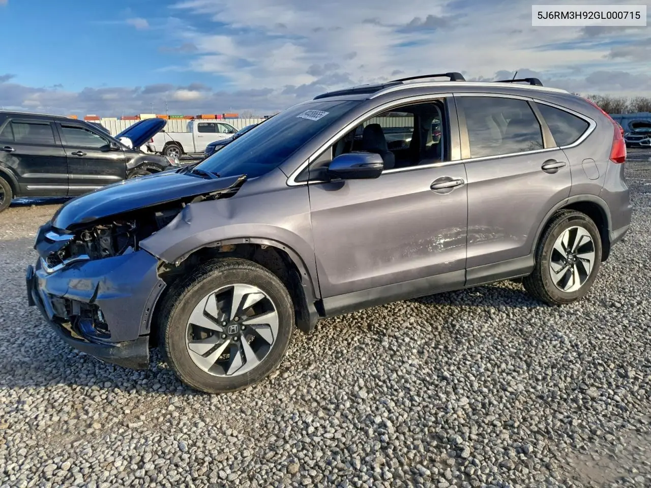 5J6RM3H92GL000715 2016 Honda Cr-V Touring