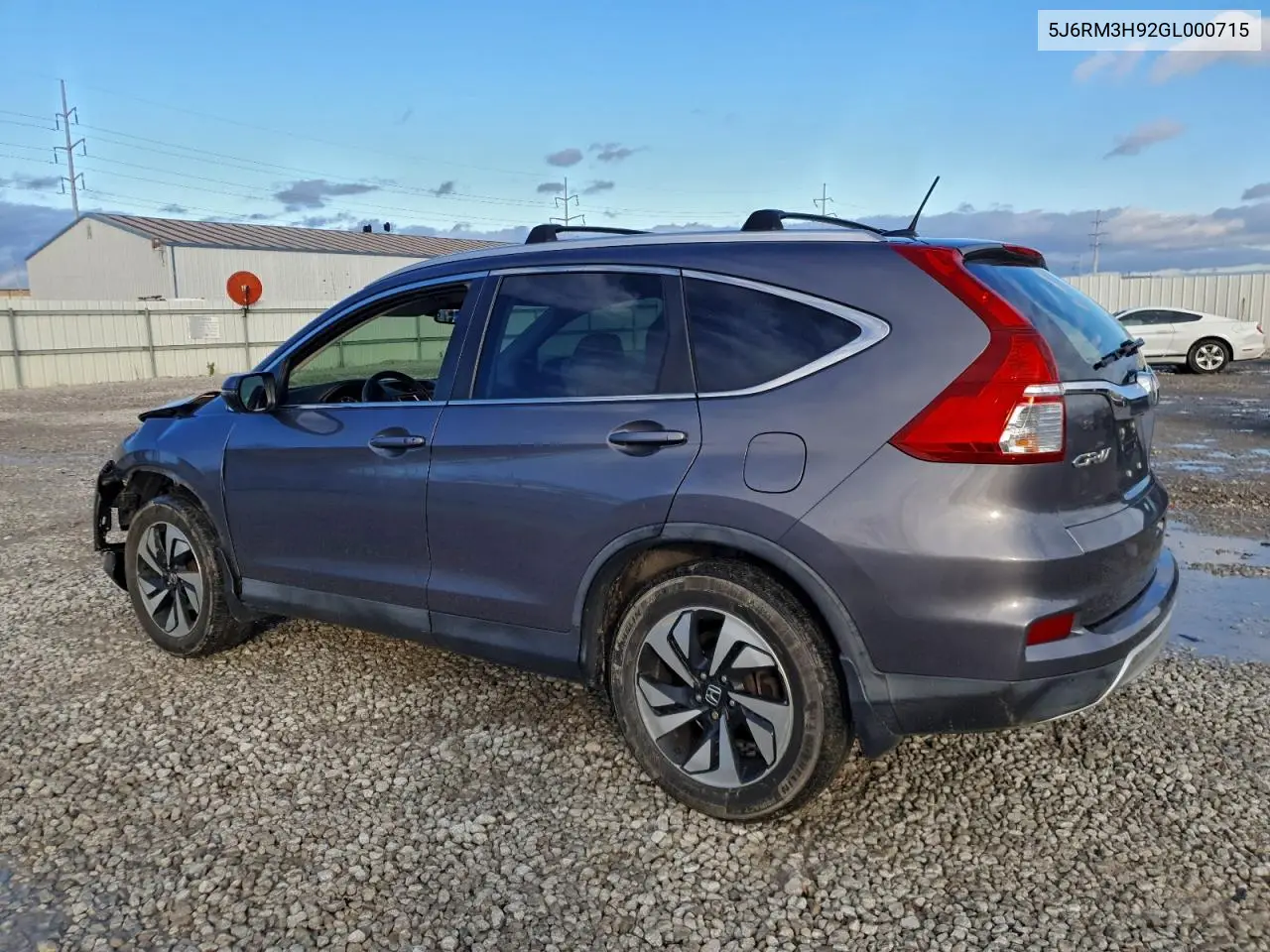 5J6RM3H92GL000715 2016 Honda Cr-V Touring