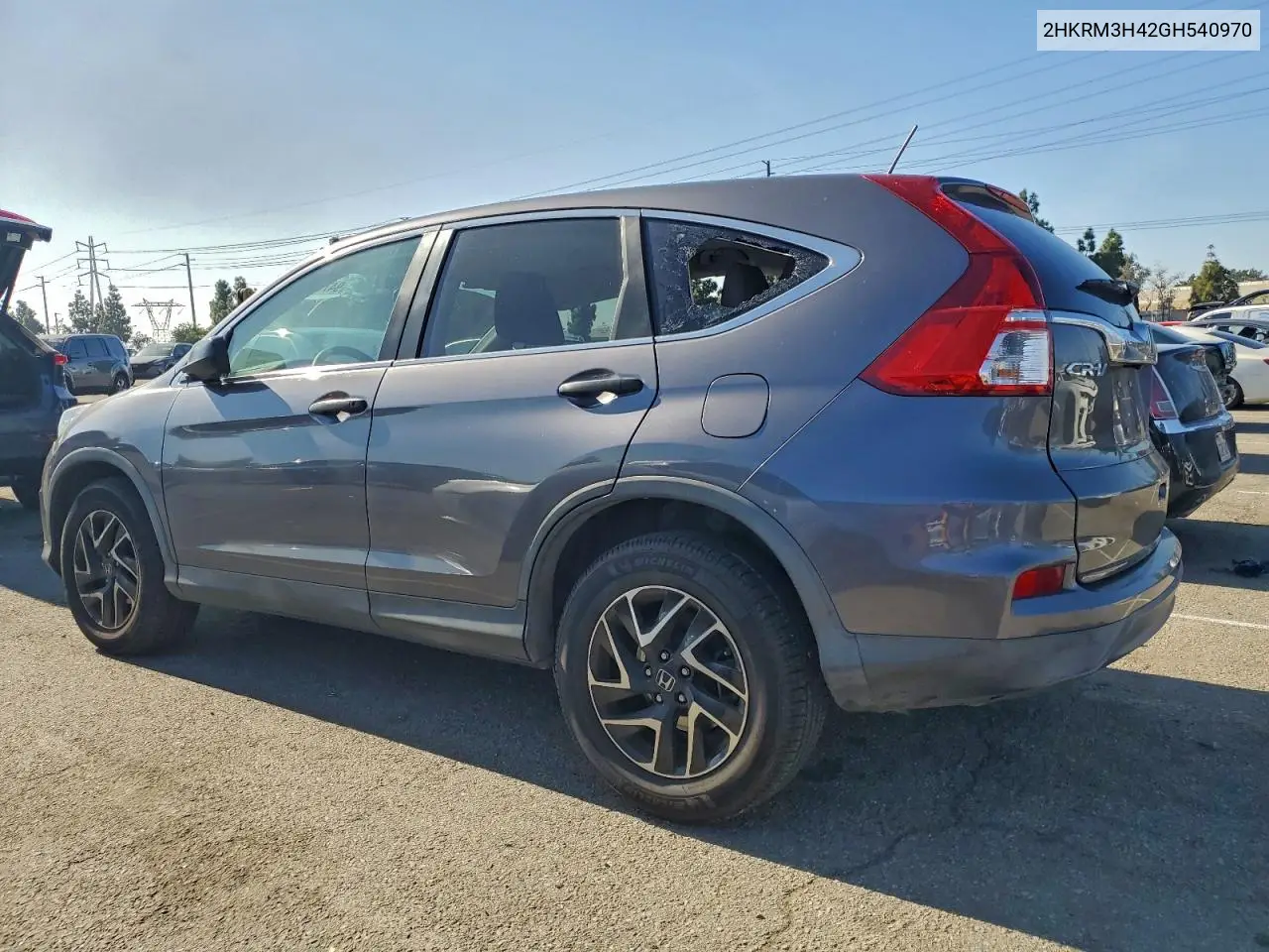 2HKRM3H42GH540970 2016 Honda Cr-V Se