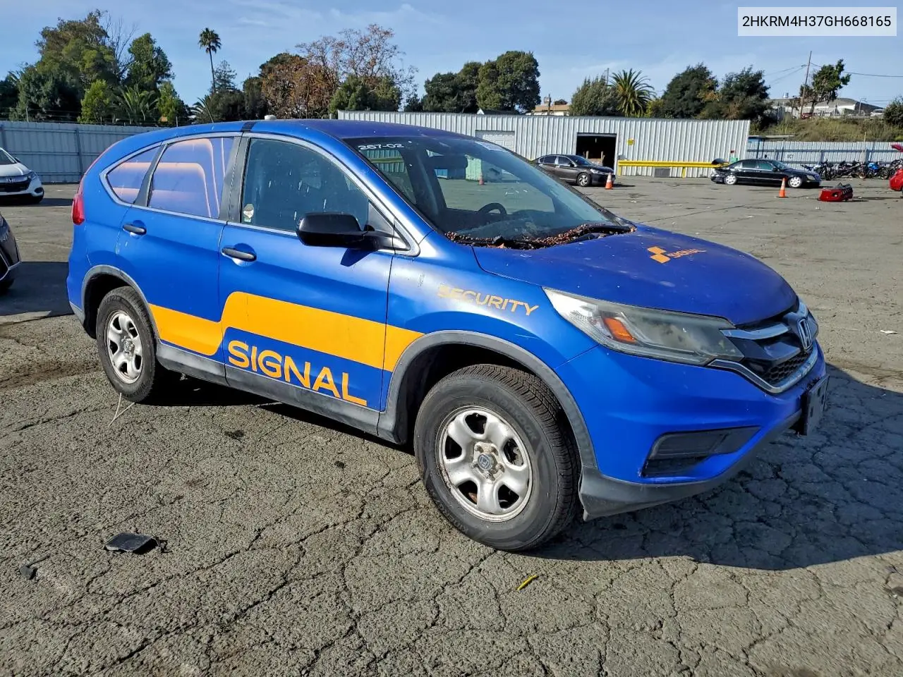 2HKRM4H37GH668165 2016 Honda Cr-V Lx