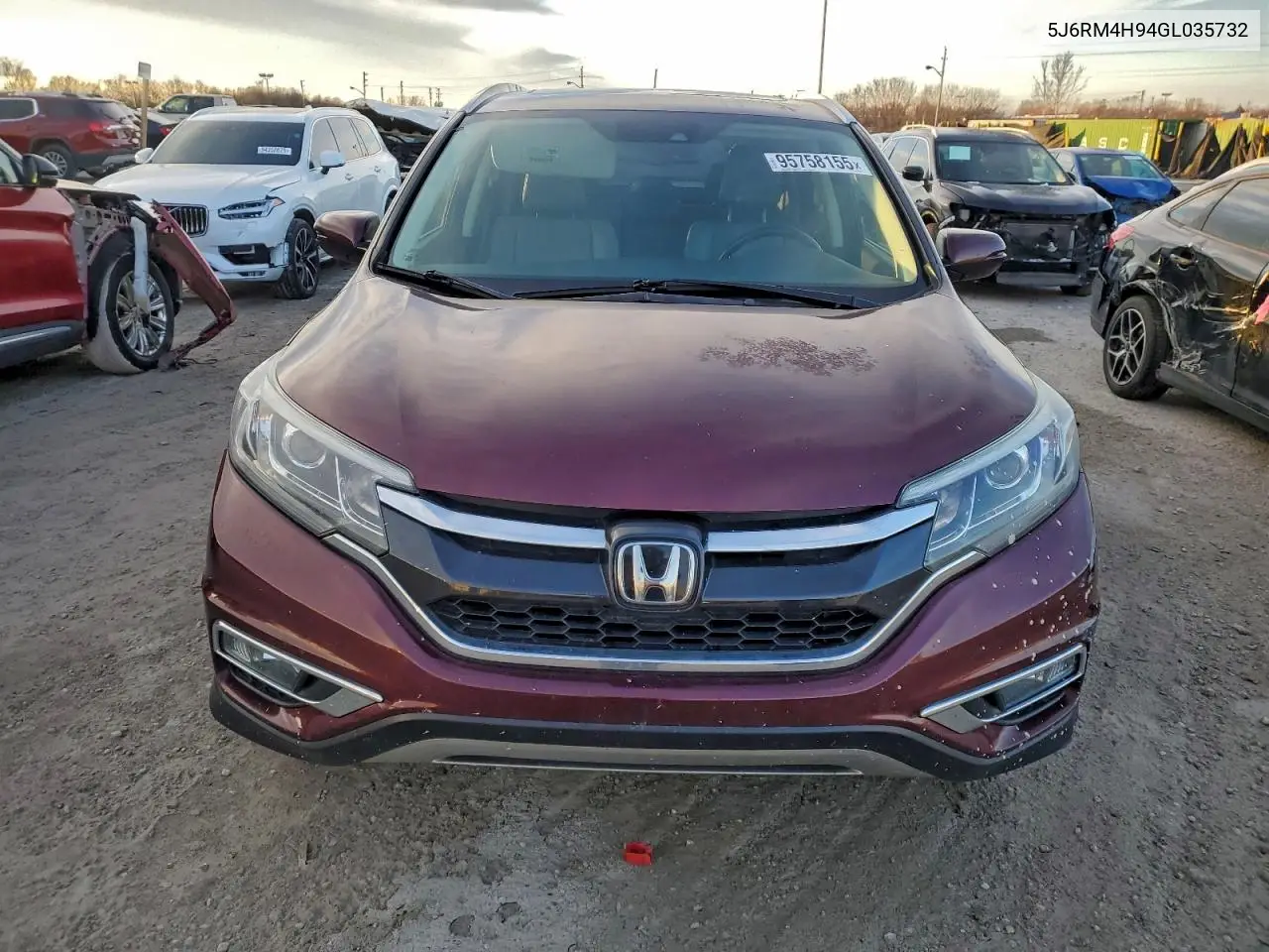 5J6RM4H94GL035732 2016 Honda Cr-V Touring