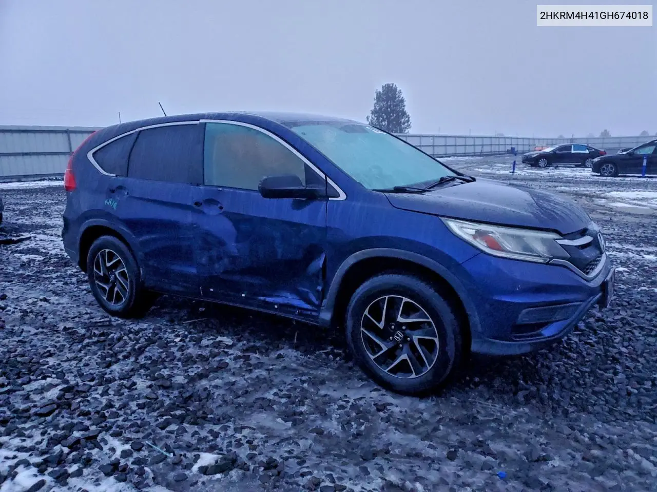2HKRM4H41GH674018 2016 Honda Cr-V Se