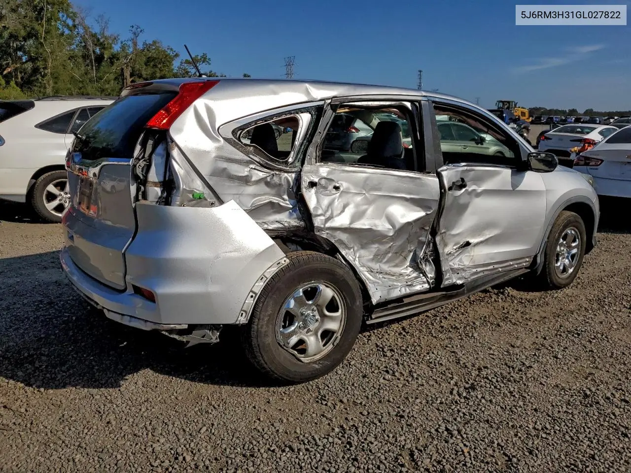 5J6RM3H31GL027822 2016 Honda Cr-V Lx