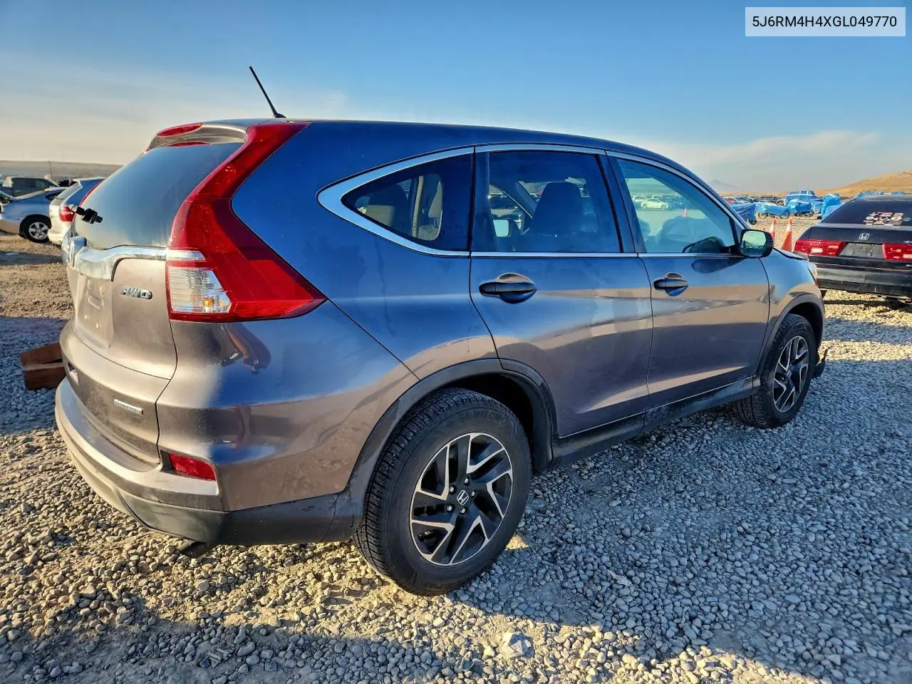 5J6RM4H4XGL049770 2016 Honda Cr-V Se