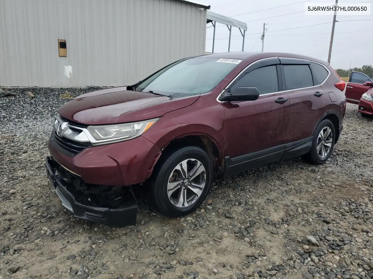 5J6RW5H37HL000650 2017 Honda Cr-V Lx