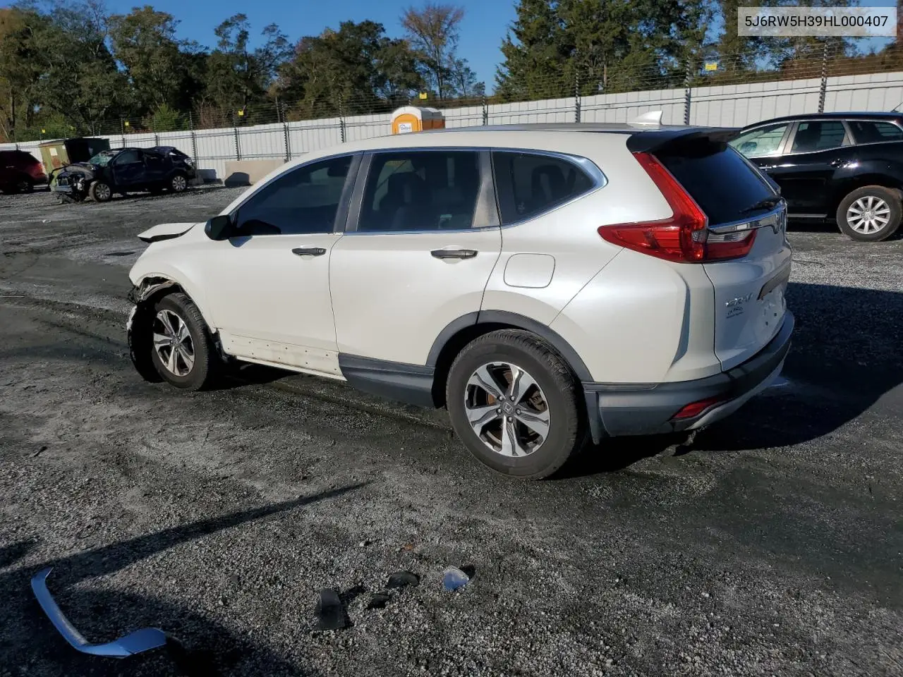 5J6RW5H39HL000407 2017 Honda Cr-V Lx