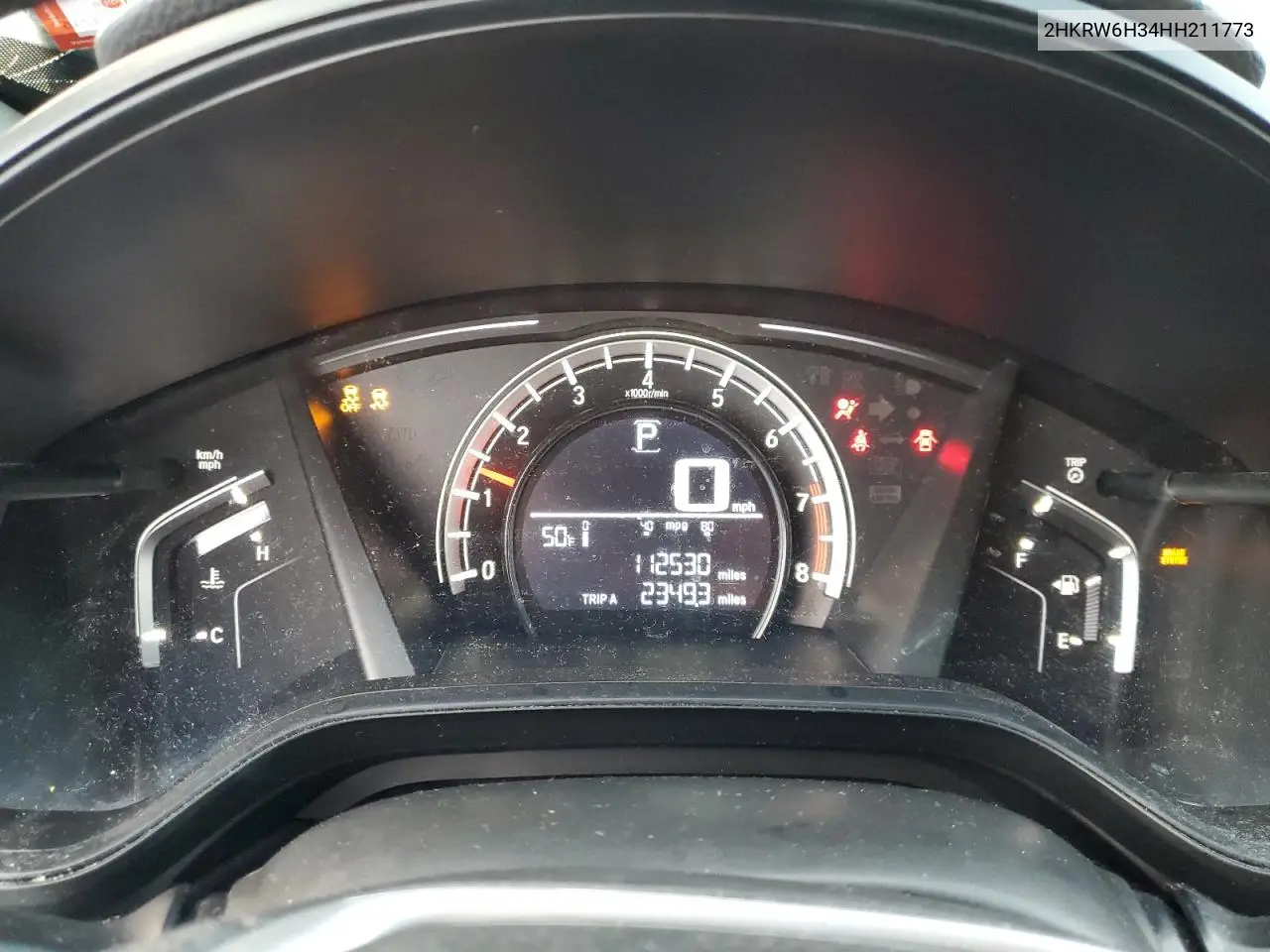 2HKRW6H34HH211773 2017 Honda Cr-V Lx