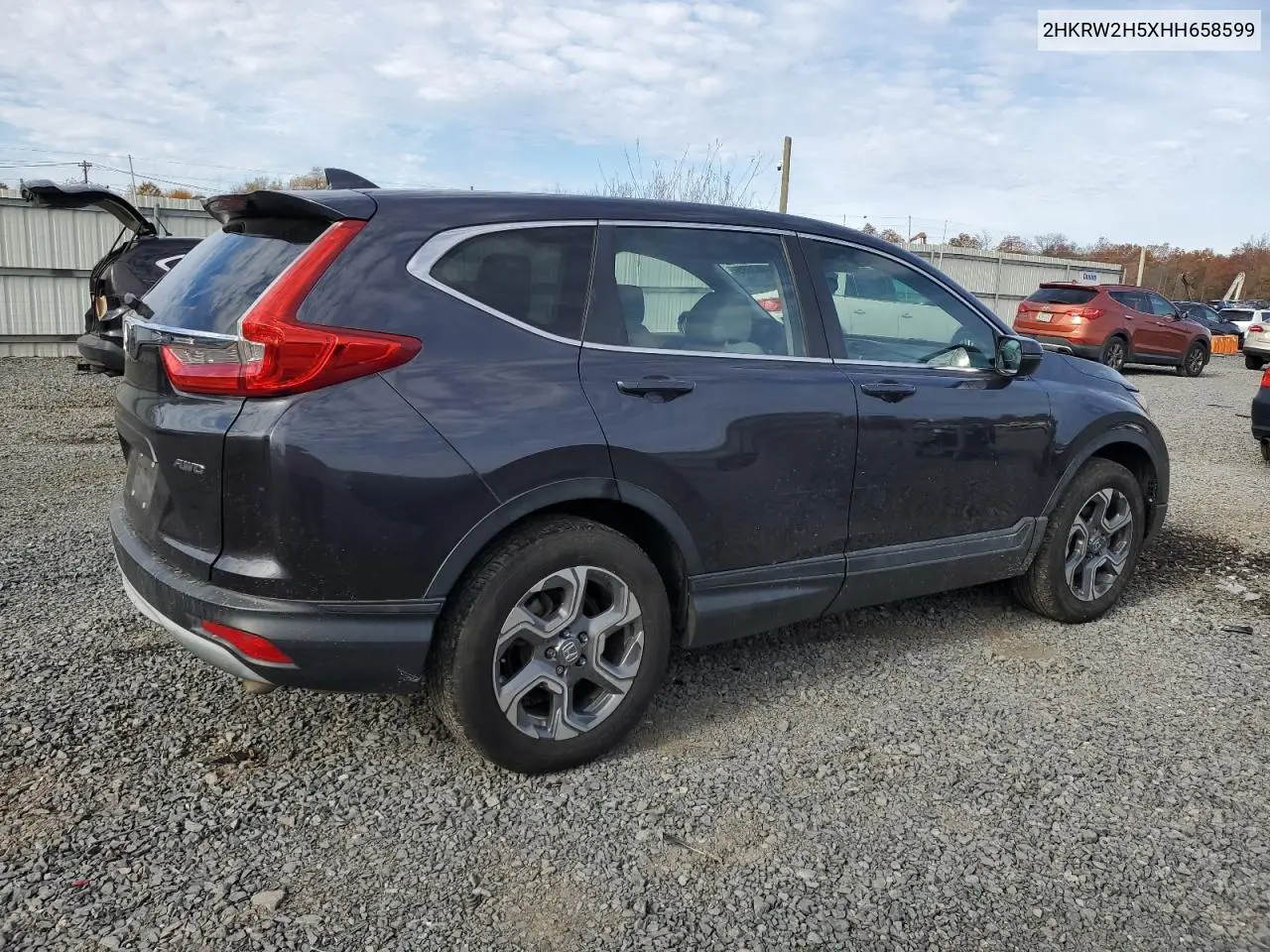2HKRW2H5XHH658599 2017 Honda Cr-V Ex