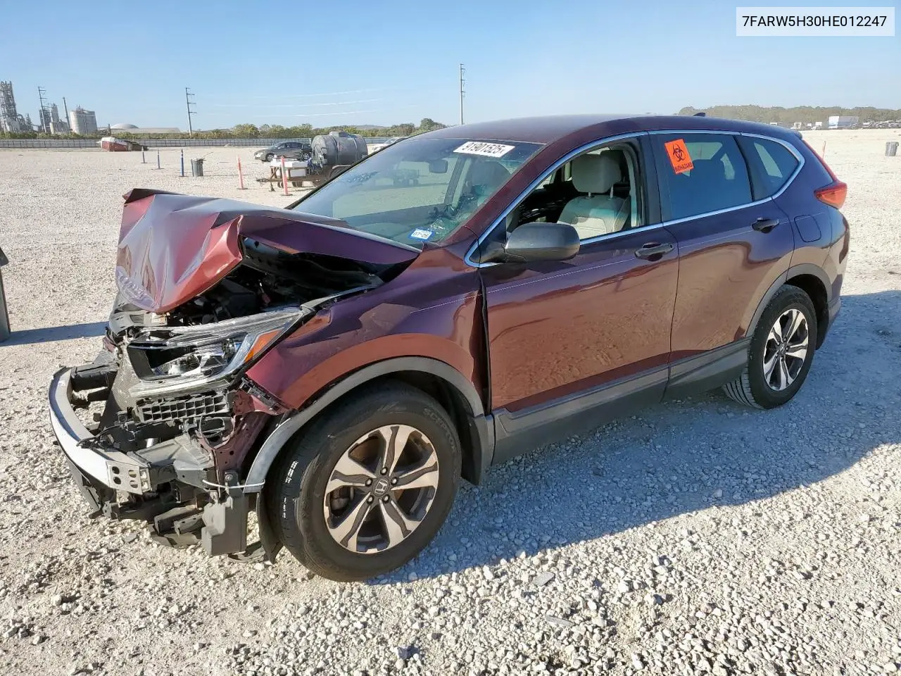 7FARW5H30HE012247 2017 Honda Cr-V Lx