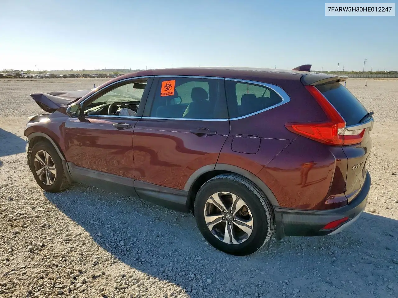7FARW5H30HE012247 2017 Honda Cr-V Lx