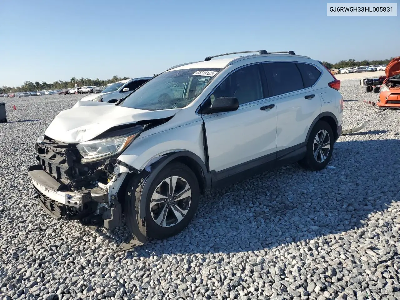 5J6RW5H33HL005831 2017 Honda Cr-V Lx