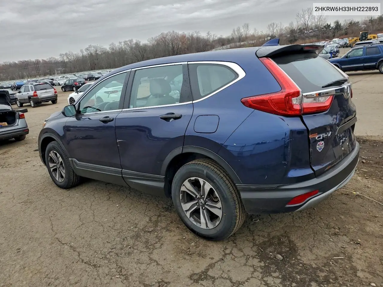 2HKRW6H33HH222893 2017 Honda Cr-V Lx
