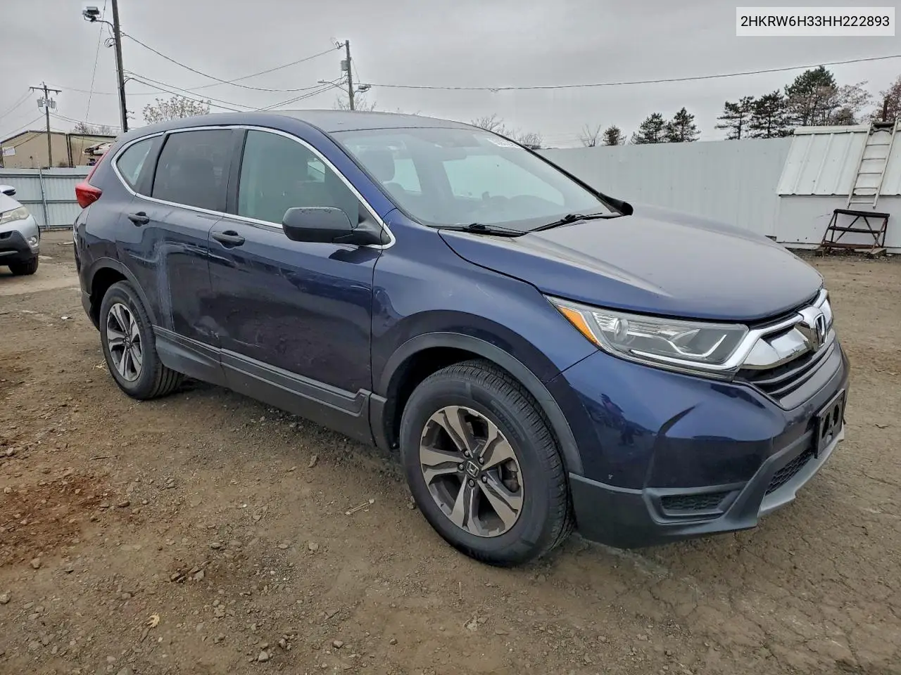 2HKRW6H33HH222893 2017 Honda Cr-V Lx