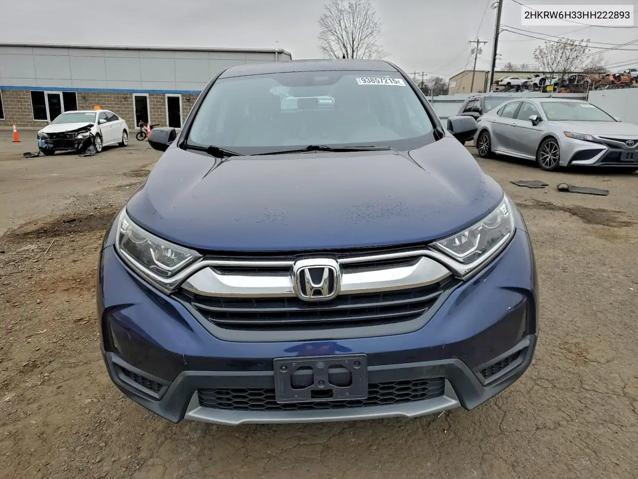2HKRW6H33HH222893 2017 Honda Cr-V Lx
