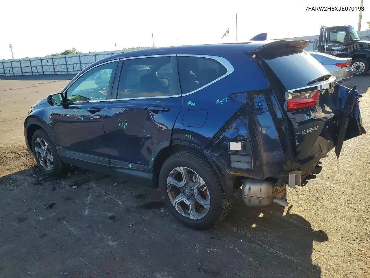 7FARW2H5XJE070193 2018 Honda Cr-V Ex