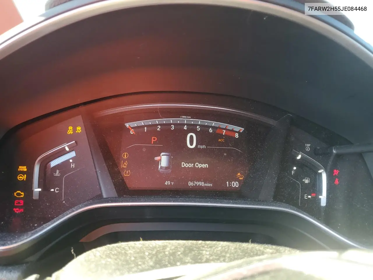 7FARW2H55JE084468 2018 Honda Cr-V Ex