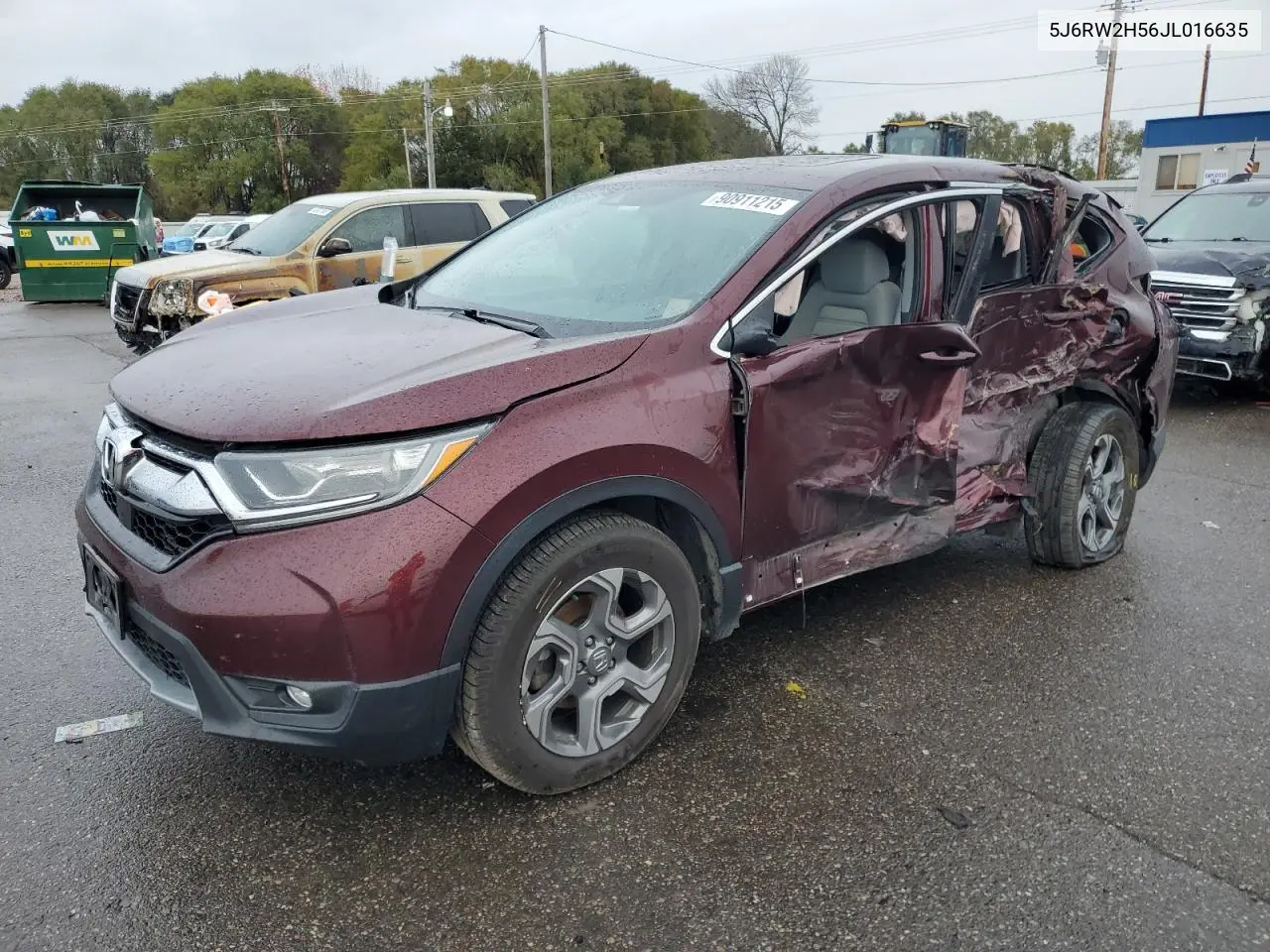 5J6RW2H56JL016635 2018 Honda Cr-V Ex