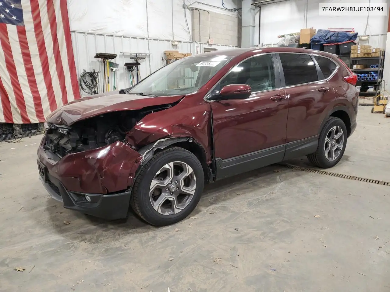7FARW2H81JE103494 2018 Honda Cr-V Exl