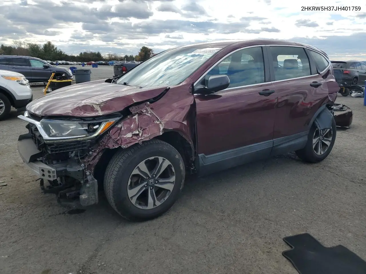 2HKRW5H37JH401759 2018 Honda Cr-V Lx