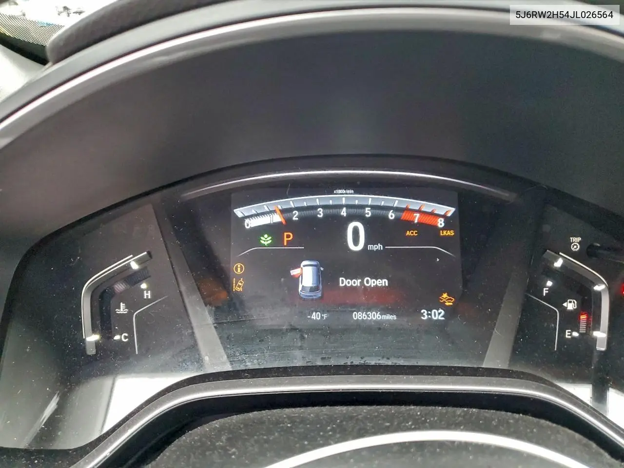 5J6RW2H54JL026564 2018 Honda Cr-V Ex