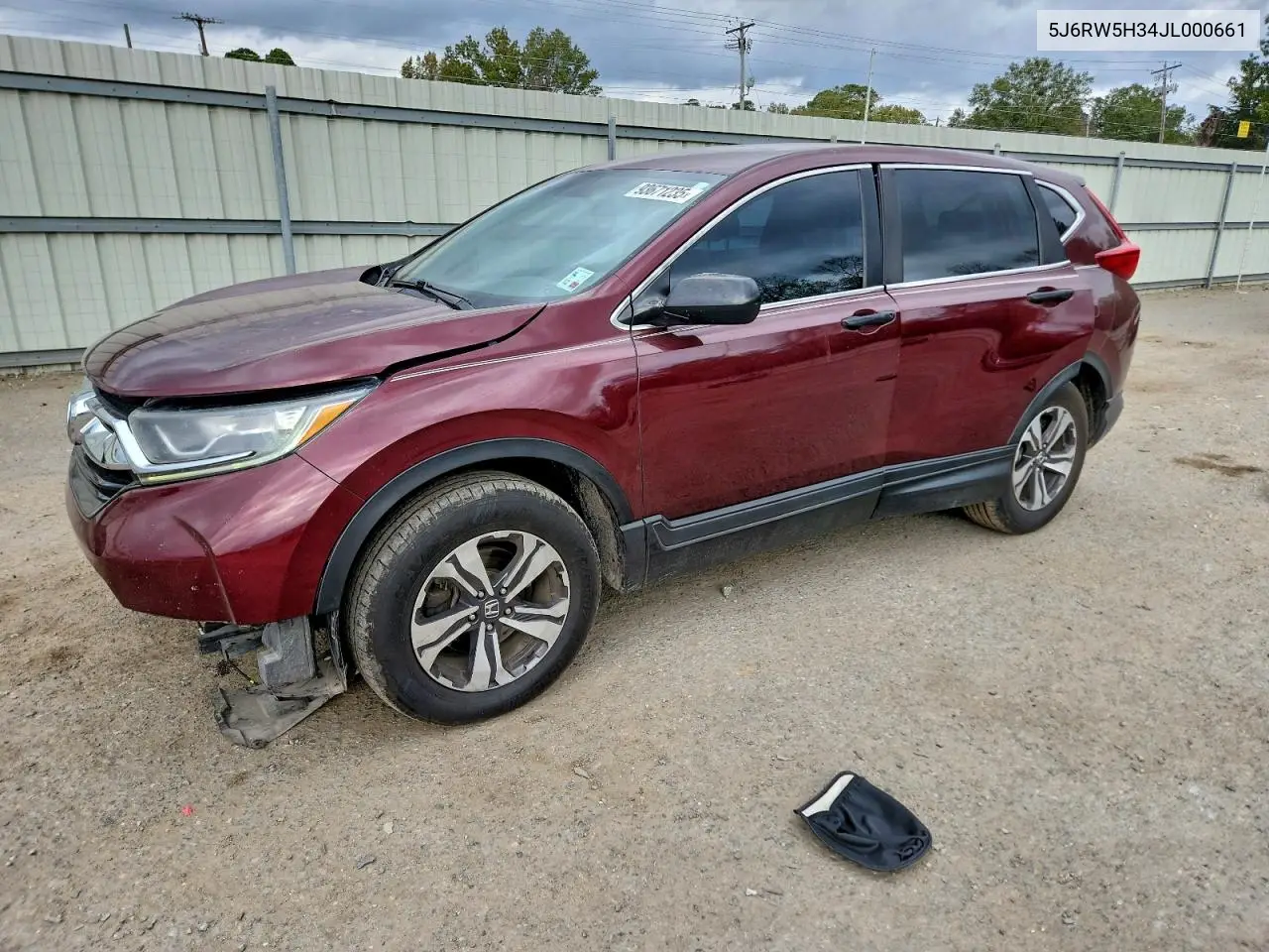 5J6RW5H34JL000661 2018 Honda Cr-V Lx