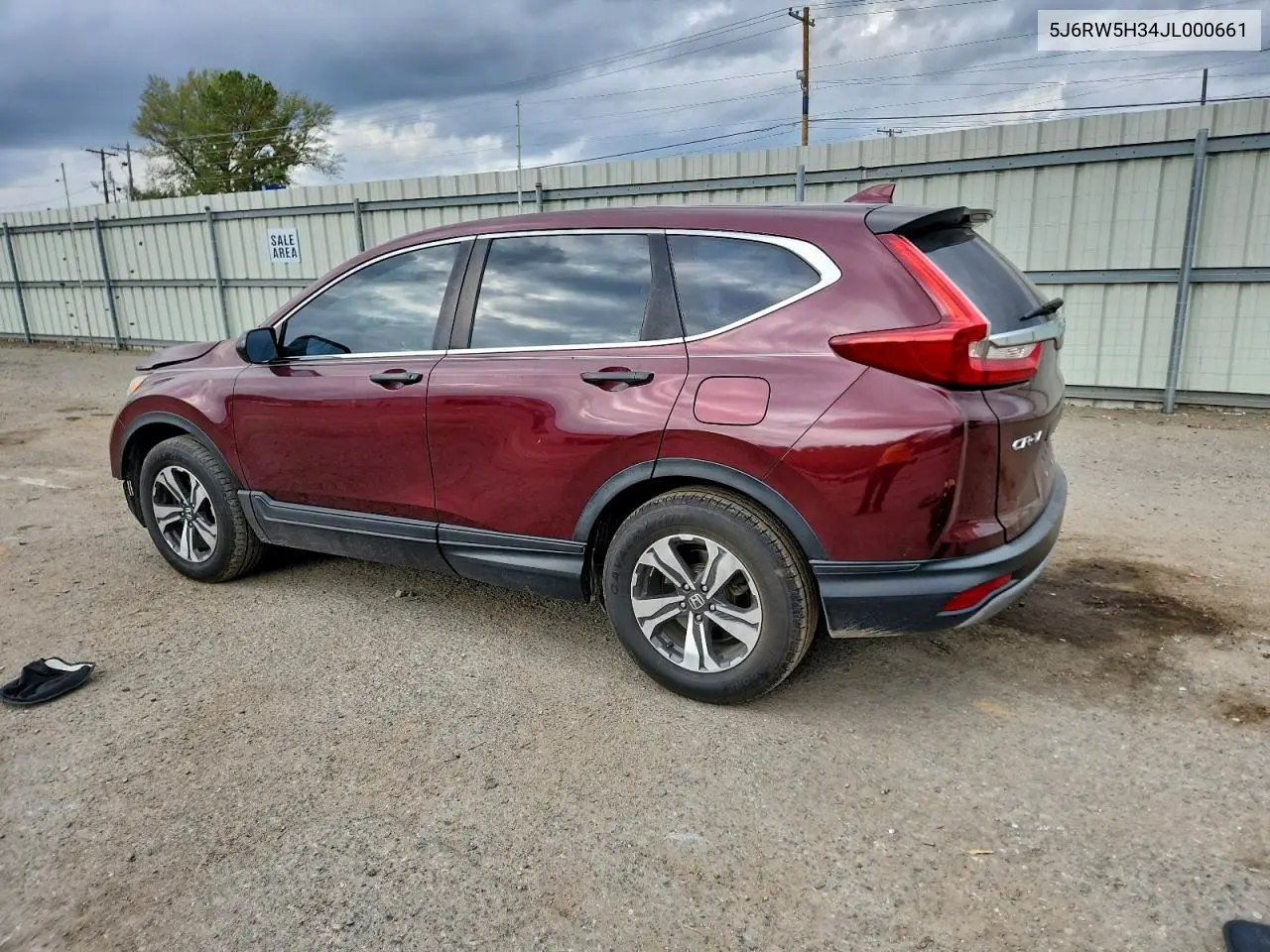 5J6RW5H34JL000661 2018 Honda Cr-V Lx