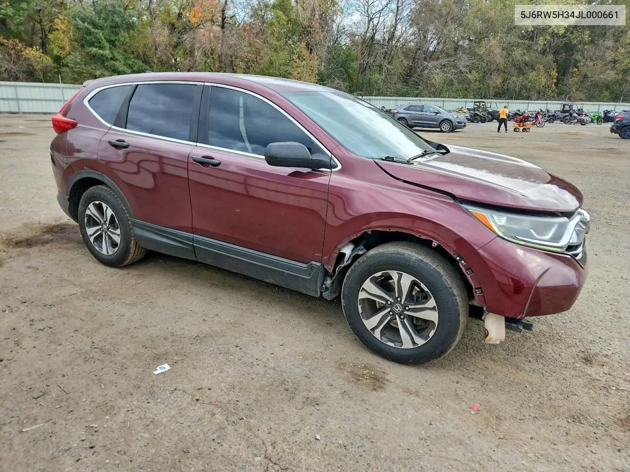 5J6RW5H34JL000661 2018 Honda Cr-V Lx