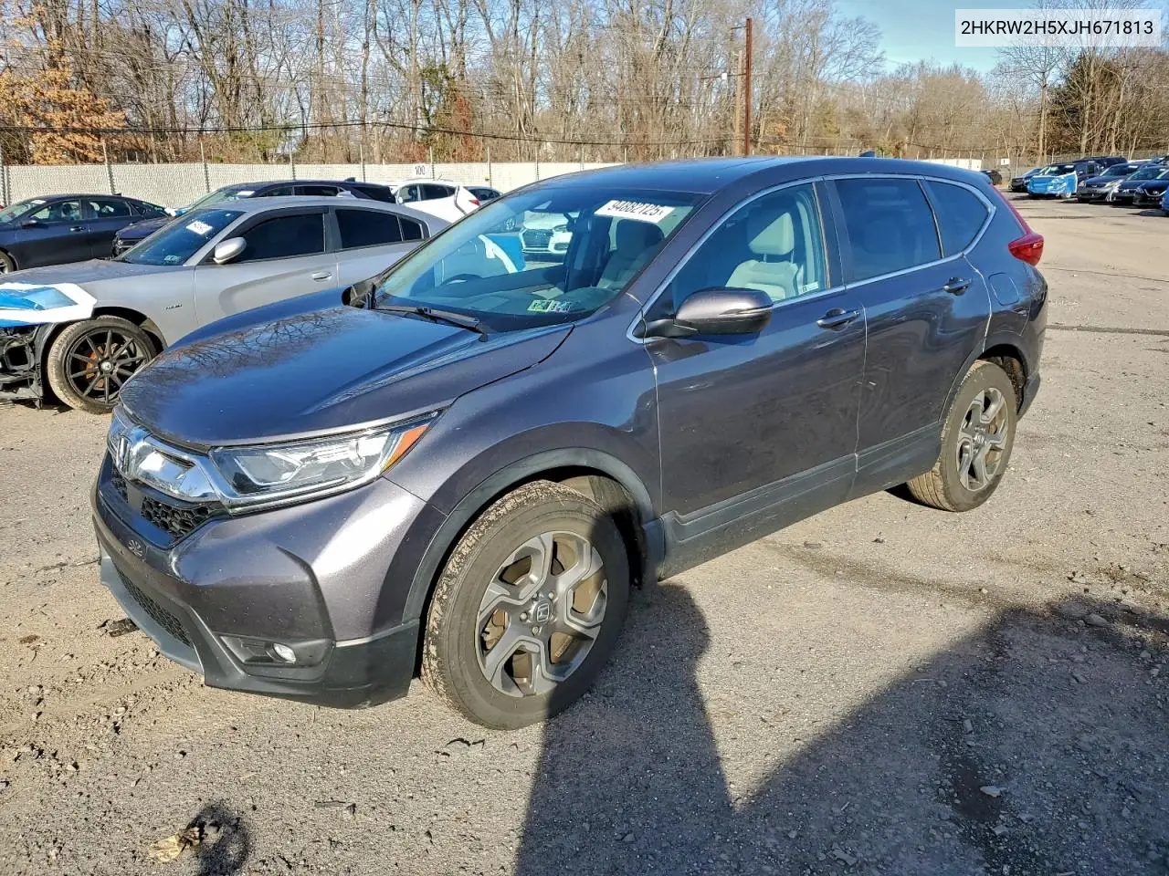 2HKRW2H5XJH671813 2018 Honda Cr-V Ex