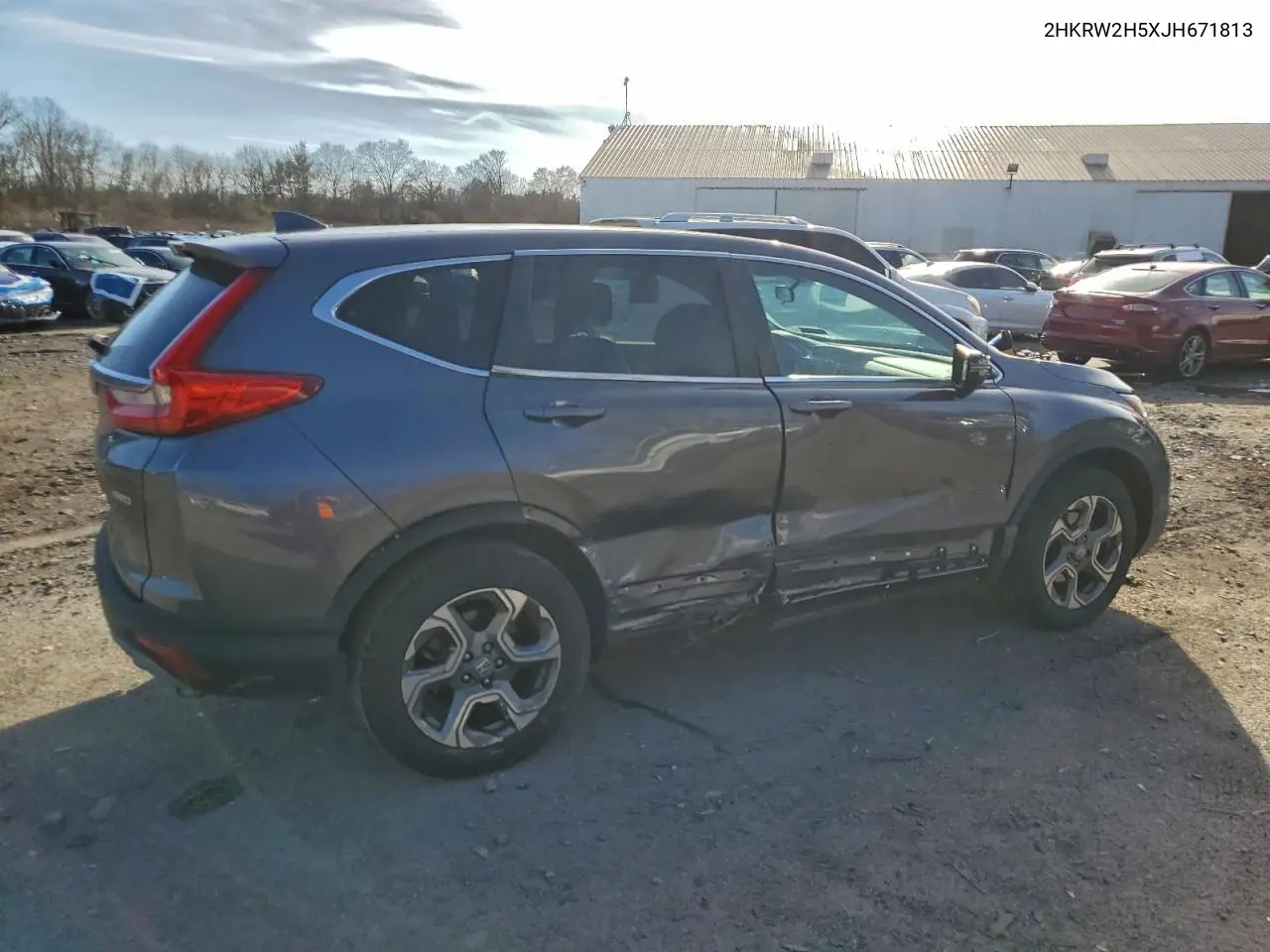 2HKRW2H5XJH671813 2018 Honda Cr-V Ex