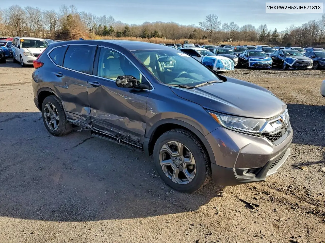 2HKRW2H5XJH671813 2018 Honda Cr-V Ex
