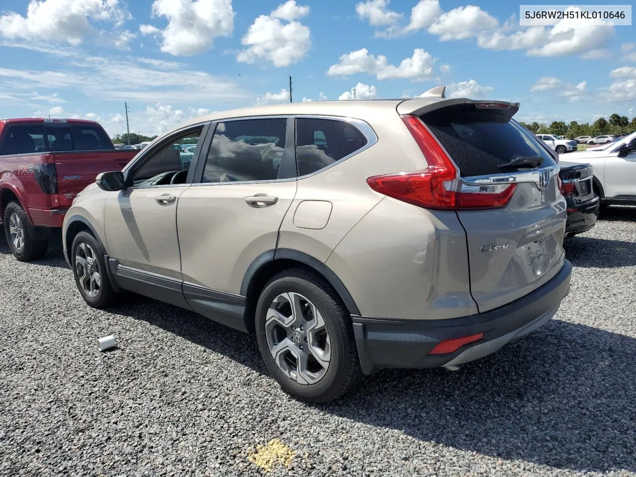 5J6RW2H51KL010646 2019 Honda Cr-V Ex