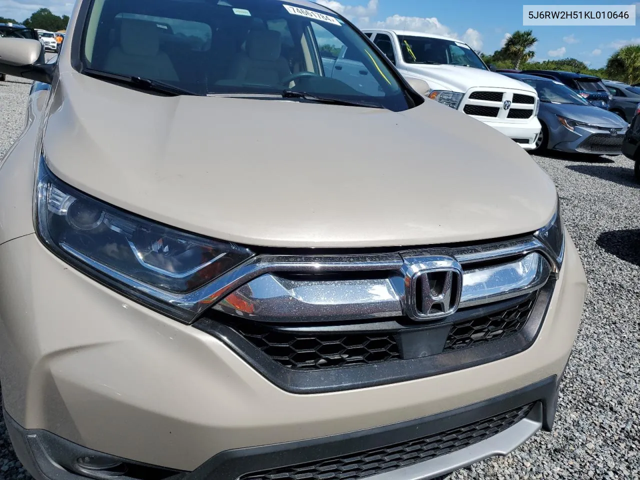 5J6RW2H51KL010646 2019 Honda Cr-V Ex