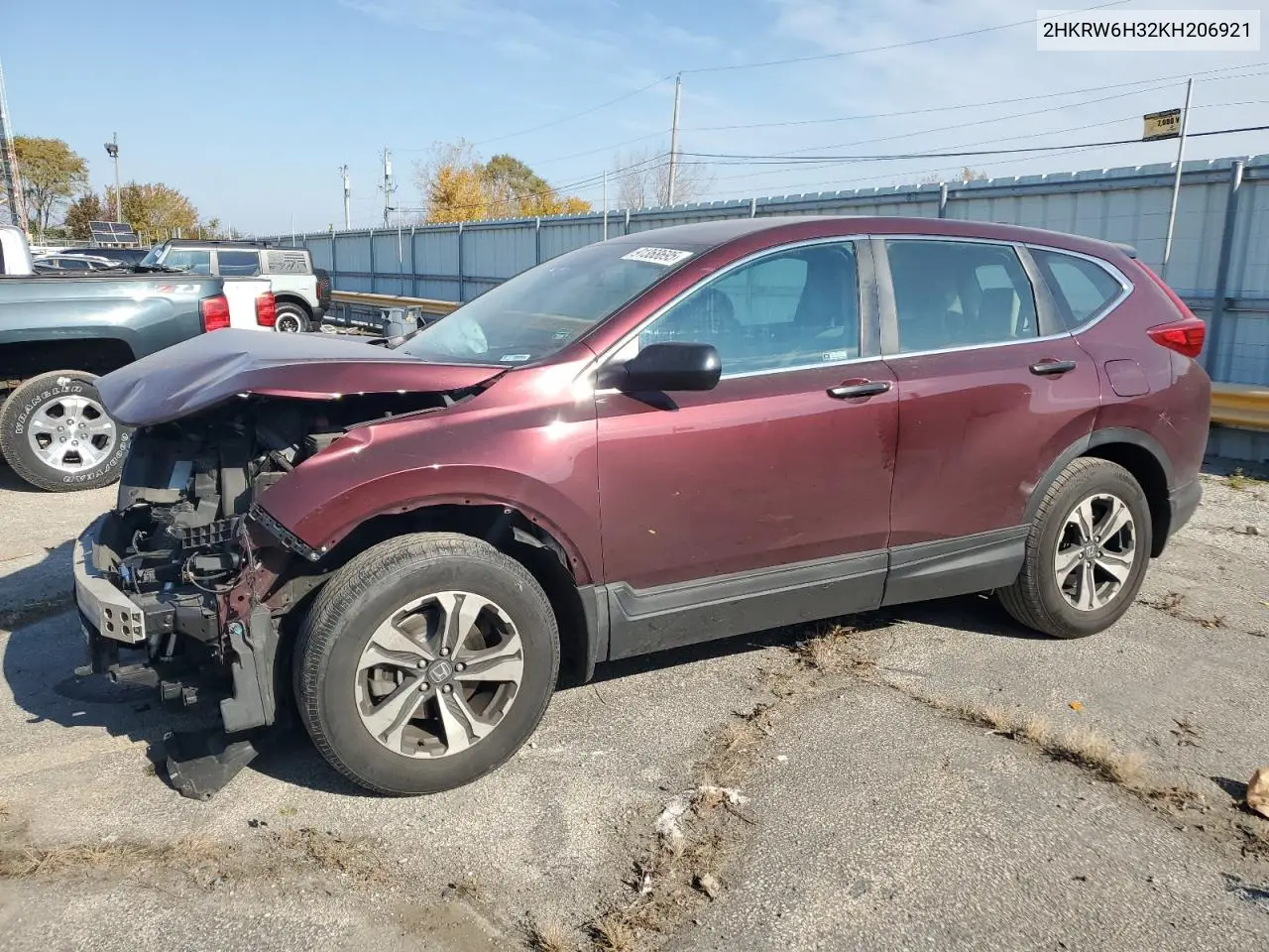 2HKRW6H32KH206921 2019 Honda Cr-V Lx