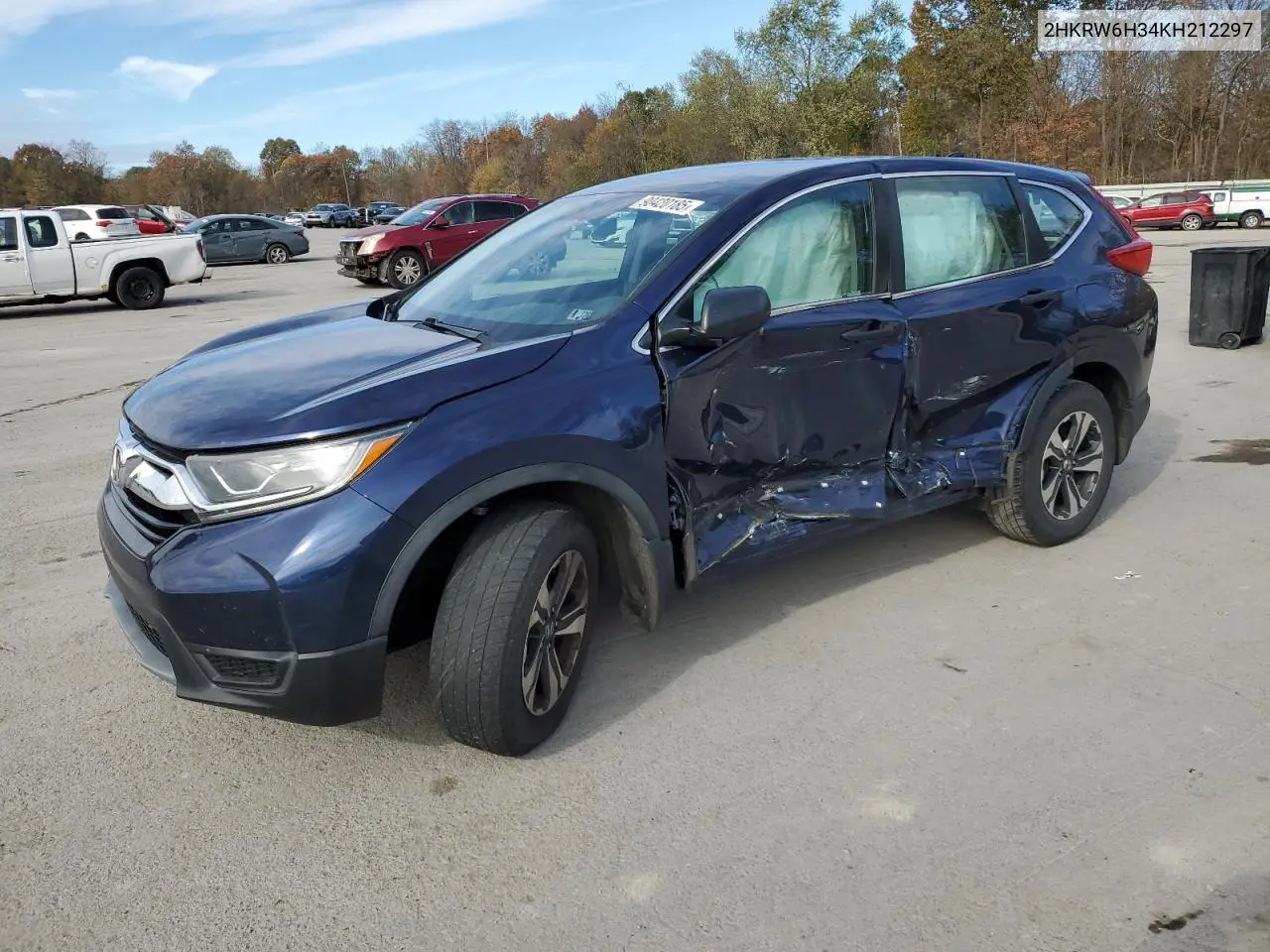 2HKRW6H34KH212297 2019 Honda Cr-V Lx